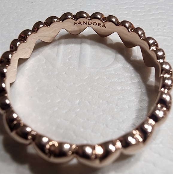 Pandora Row of Hearts Ring size 60 - Picture 6 of 10